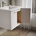 KOHLER K-CM99539-BD1 Jute 24" Wall-hung Bathroom Vanity Cabinet with Sink and Quartz Top, Linen White - Shows close up detail