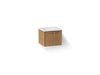 KOHLER K-CM99539-BD1 Jute 24" Wall-hung Bathroom Vanity Cabinet with Sink and Quartz Top, Walnut Flax - 3/4 view of product