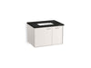 KOHLER K-CM99541-BD13 Jute 30" Wall-hung Bathroom Vanity Cabinet with Sink and Quartz Top, Linen White - 3/4 view of product