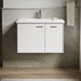 KOHLER K-CM99541-BD1 Jute 31" Wall-hung Bathroom Vanity Cabinet with Sink and Quartz Top, Linen White - Shows close up detail