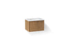 KOHLER K-CM99541-BD1 Jute 31" Wall-hung Bathroom Vanity Cabinet with Sink and Quartz Top, Walnut Flax - 3/4 view of product