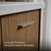 KOHLER K-CM99541-BD1 Jute 31" Wall-hung Bathroom Vanity Cabinet with Sink and Quartz Top, Walnut Flax - Detail image of a pro