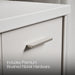 KOHLER K-CM99543-BD1 Jute 36" Wall-hung Bathroom Vanity Cabinet with Sink and Quartz Top, Linen White - Detail image of a pro
