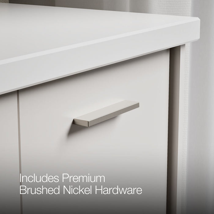 KOHLER K-CM99544-BD1 Jute 48" Wall-hung Bathroom Vanity Cabinet with Sink and Quartz Top, Linen White - Detail image of a pro