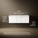 3/4 view of product with dimensions