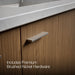 KOHLER K-CM99548-BD1 Jute 60" Wall-hung Bathroom Vanity Cabinet with Sinks and Quartz Top, Walnut Flax - Detail image of a pr