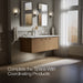 Up to 2 walls & multiple product categories visible, 2-point perspective