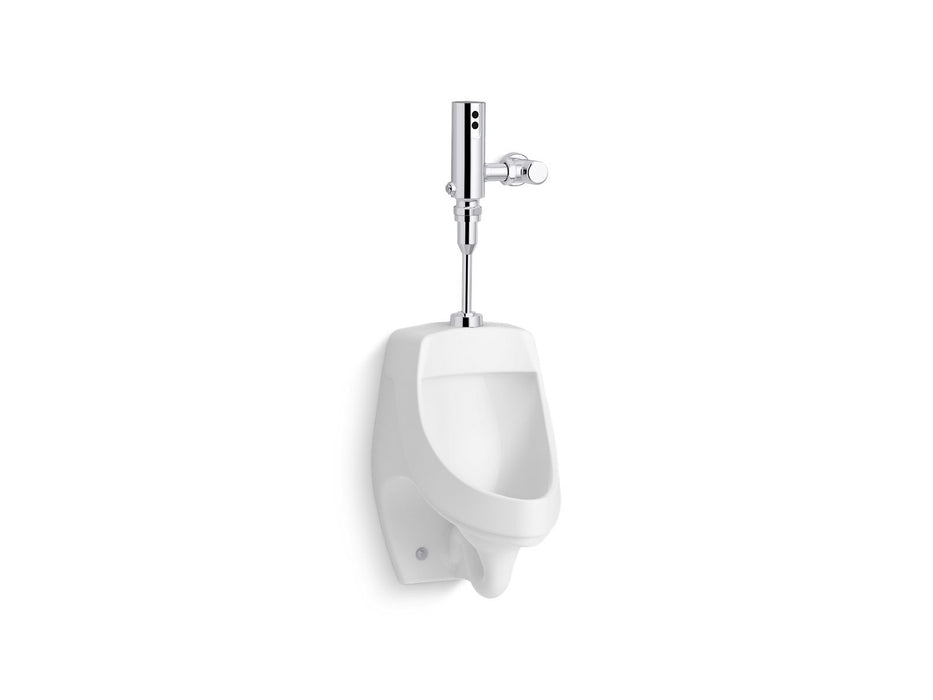KOHLER K-PR5016-T2DS Dexter Antimicrobial urinal with Mach Tripoint touchless DC 0.5 gpf flushometer, not applicable