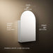 3/4 view of product with dimensions