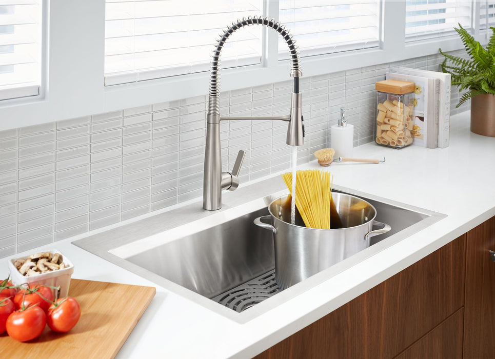KOHLER K-RC78957-1PC Pro-Inspired 33" Top-/undermount Single-bowl Kitchen Sink Kit