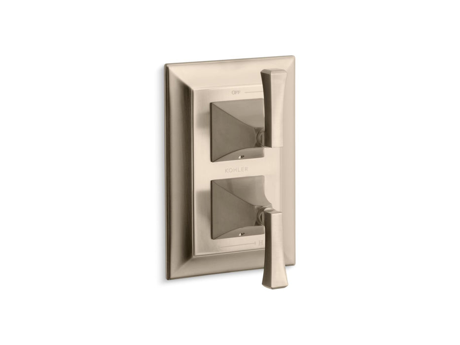 KOHLER K-T10422-4V Memoirs MasterShower temperature and volume control valve trim