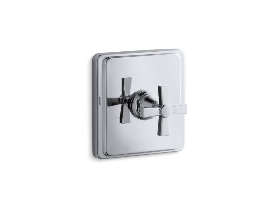 KOHLER K-T13173-3A Pinstripe MasterShower temperature control valve trim with Lever handle