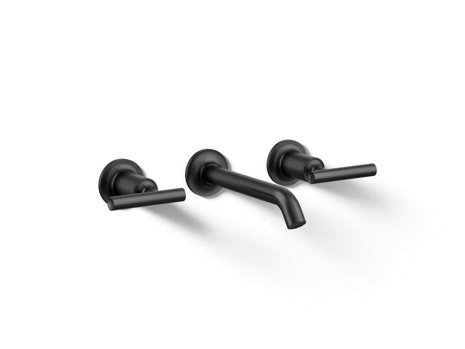 KOHLER K-T14413-4 Purist Wall-mount bathroom sink faucet trim with Lever handles, 1.2 gpm