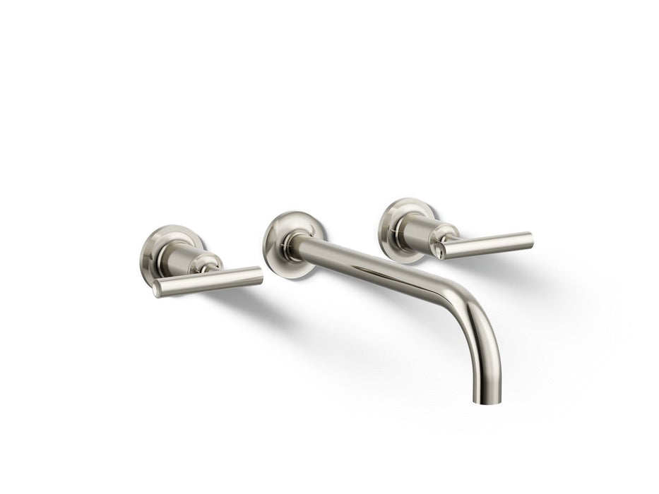 KOHLER K-T14414-4 Purist Wall-mount bathroom sink faucet trim with Lever handles, 1.2 gpm