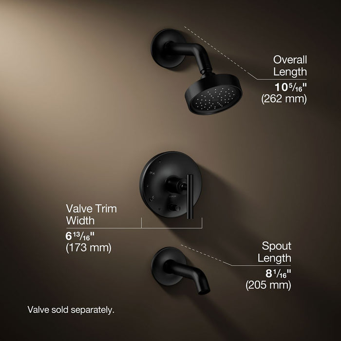 3/4 view of product with dimensions