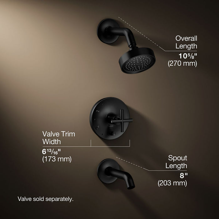 3/4 view of product with dimensions
