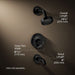 3/4 view of product with dimensions