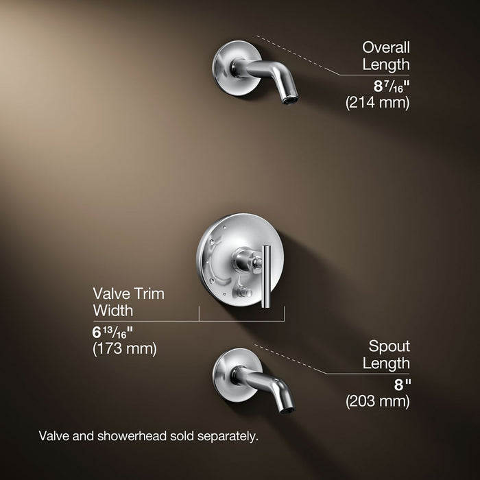 3/4 view of product with dimensions