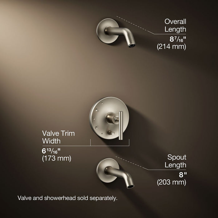 3/4 view of product with dimensions