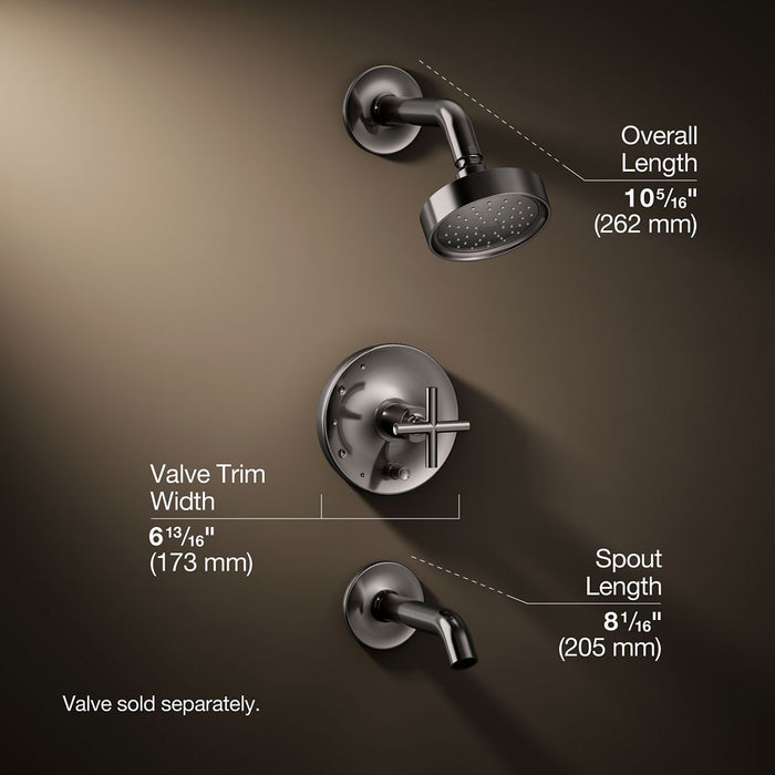 3/4 view of product with dimensions