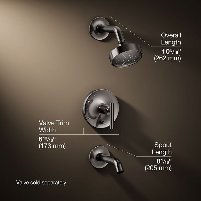 3/4 view of product with dimensions