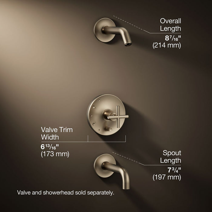 3/4 view of product with dimensions
