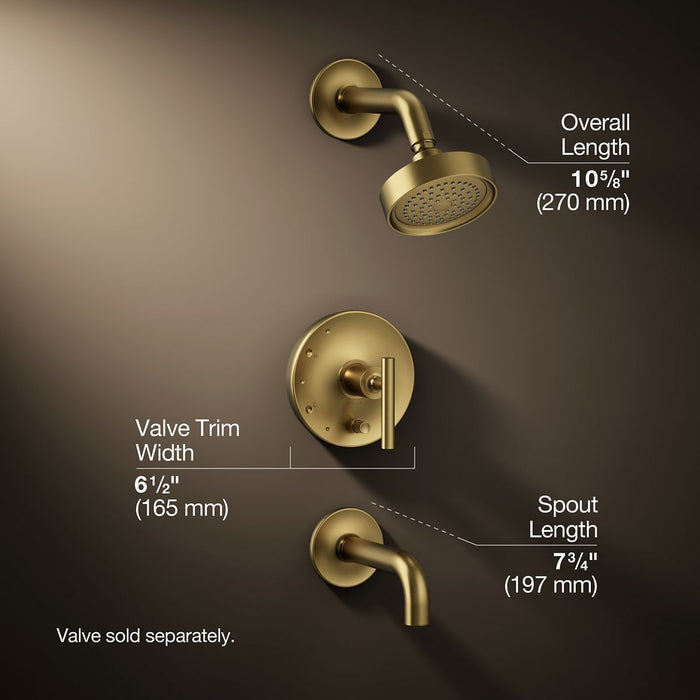 3/4 view of product with dimensions
