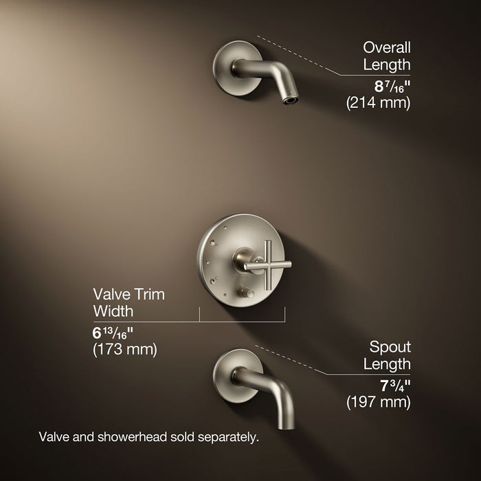 3/4 view of product with dimensions