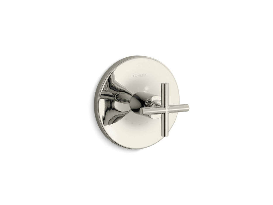 KOHLER K-T14488-3 Purist MasterShower temperature control valve trim with cross handle