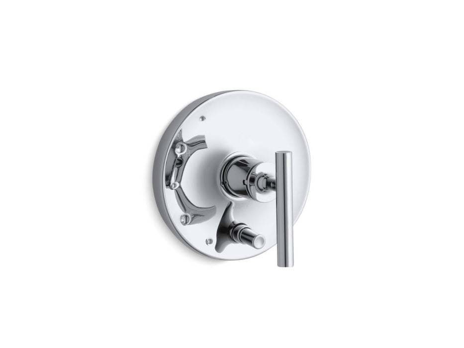 KOHLER K-T14501-4 Purist Rite-Temp valve trim with push-button diverter and lever handle