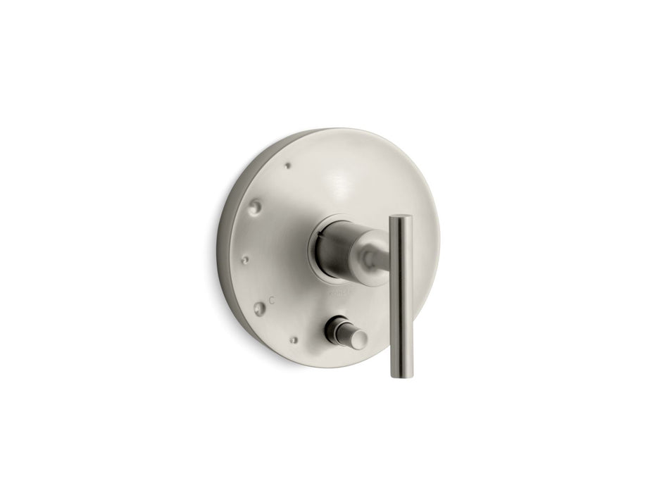 KOHLER K-T14501-4 Purist Rite-Temp valve trim with push-button diverter and lever handle