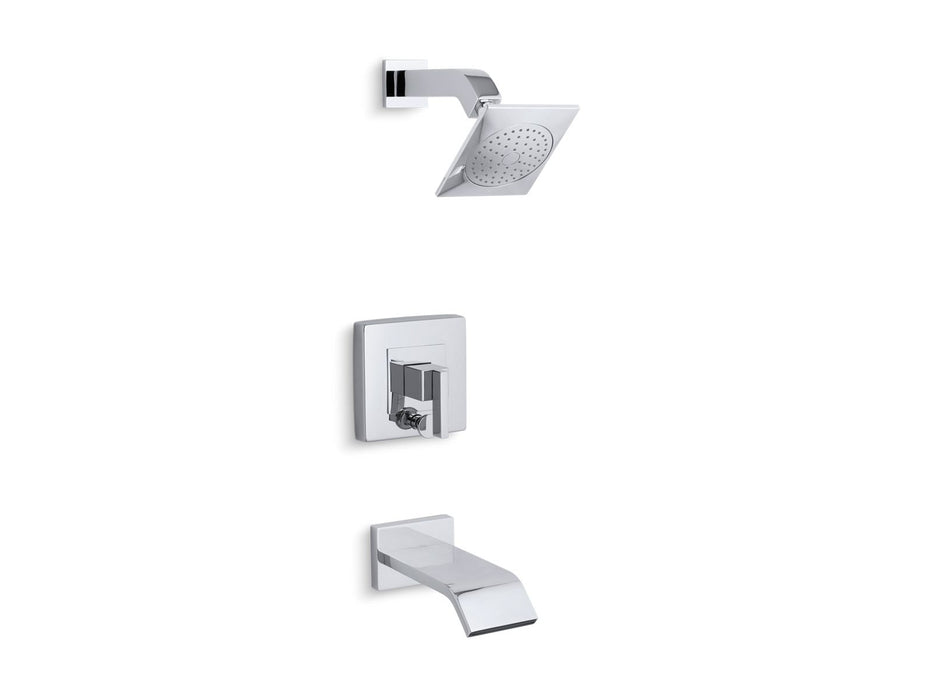 KOHLER K-T14664-4 Loure Rite-Temp bath and shower trim kit with push-button diverter, 2.5 gpm