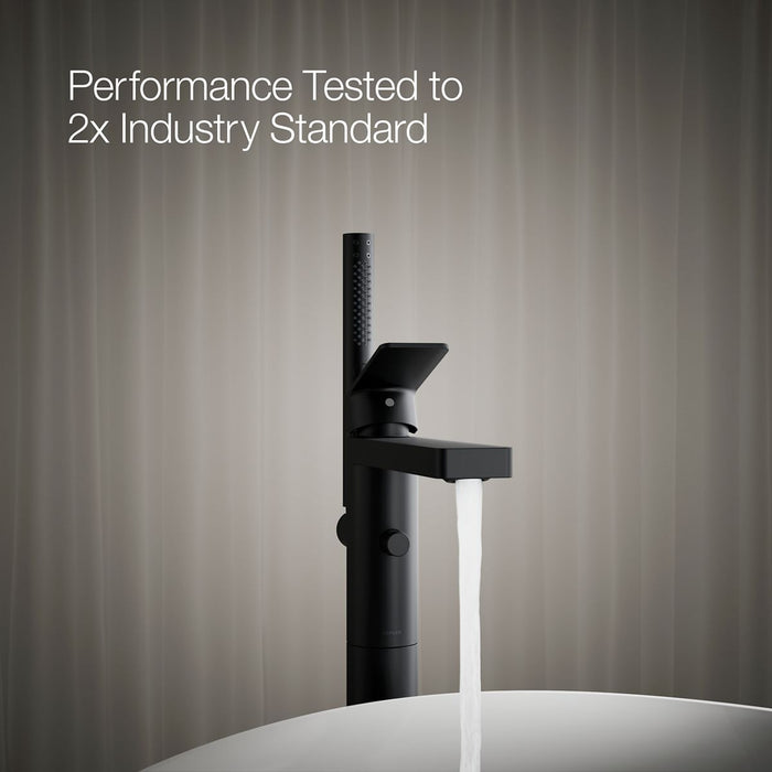 KOHLER K-T23492-4 Parallel Floor-mount bath filler trim with handshower