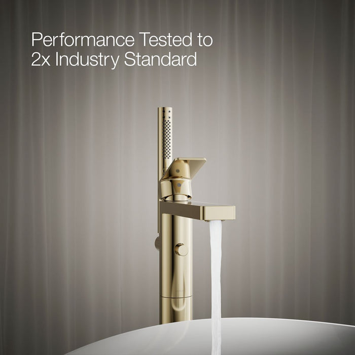 KOHLER K-T23492-4 Parallel Floor-mount bath filler trim with handshower