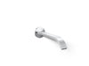 KOHLER K-T23888 Components Wall-mount bathroom sink faucet spout with Ribbon design, 1.2 gpm, polished chrome