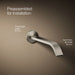 KOHLER K-T23888 Components Wall-mount bathroom sink faucet spout with Ribbon design, 1.2 gpm, vibrant brushed nickel - view 5