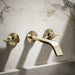 KOHLER K-T23888 Components Wall-mount bathroom sink faucet spout with Ribbon design, 1.2 gpm, vibrant french gold - view 5