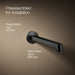 KOHLER K-T23889 Components Wall-mount bathroom sink faucet spout with Row design, 1.2 gpm, matte black - view 2