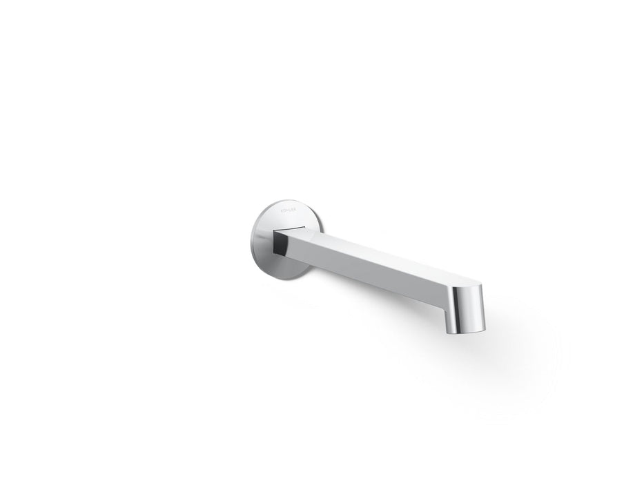 KOHLER K-T23889 Components Wall-mount bathroom sink faucet spout with Row design, 1.2 gpm