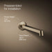KOHLER K-T23889 Components Wall-mount bathroom sink faucet spout with Row design, 1.2 gpm, vibrant brushed bronze - view 2