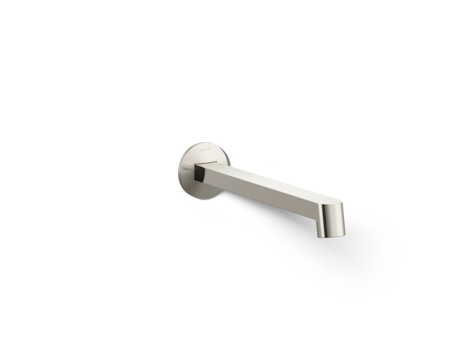 KOHLER K-T23889 Components Wall-mount bathroom sink faucet spout with Row design, 1.2 gpm, vibrant polished nickel