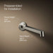 KOHLER K-T23889 Components Wall-mount bathroom sink faucet spout with Row design, 1.2 gpm, vibrant polished nickel - view 2