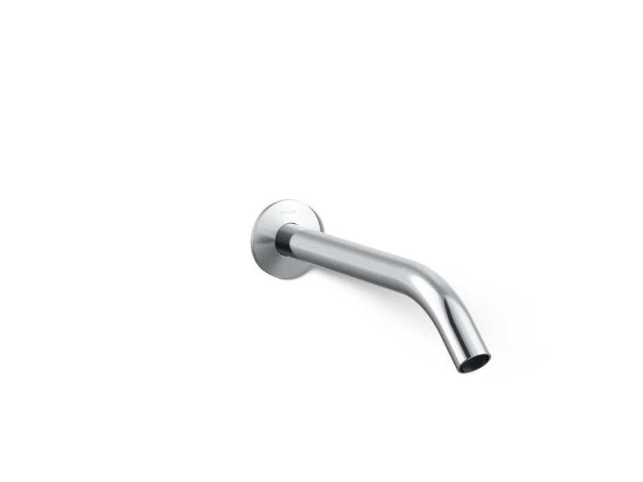 KOHLER K-T23890 Components Wall-mount bathroom sink faucet spout with Tube design, 1.2 gpm, polished chrome