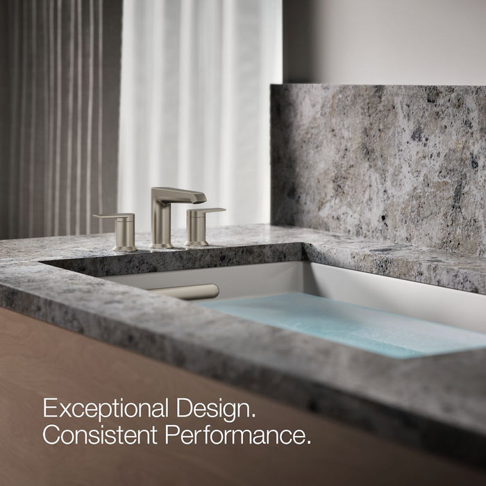 KOHLER K-T25740-4 Hint Deck-mount bath faucet trim, vibrant brushed nickel - view 4