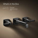 KOHLER K-T26432-4 Riff Wall-mount bathroom sink faucet trim, 1.2 gpm, matte black - view 5