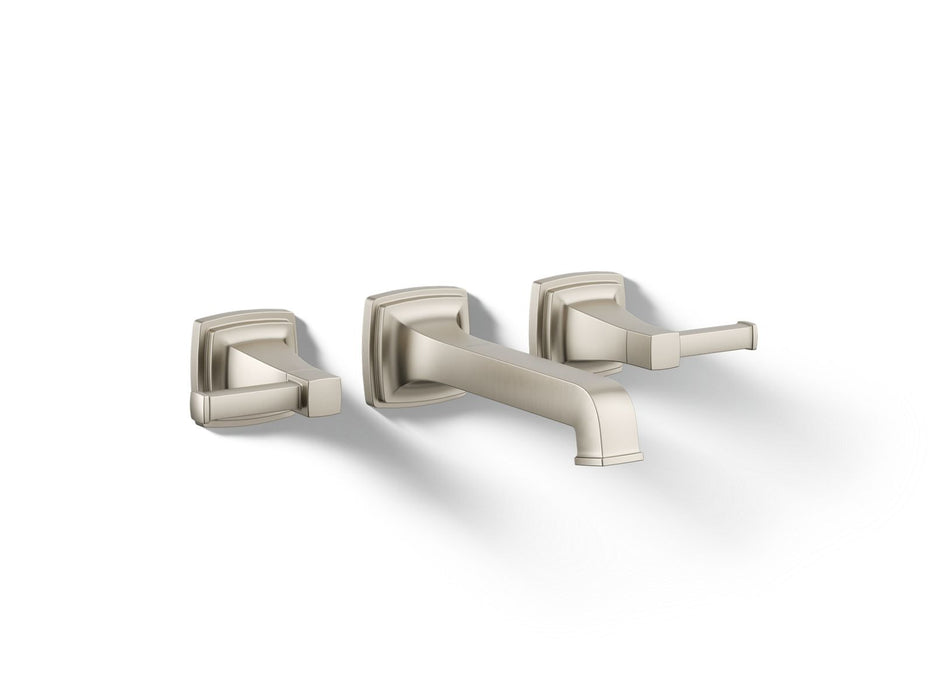 KOHLER K-T26432-4 Riff Wall-mount bathroom sink faucet trim, 1.2 gpm, vibrant brushed nickel