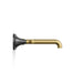 KOHLER K-T26439-4 Tone Wall-mount bathroom sink faucet trim, 1.2 gpm, matte black with brushed moderne brass - view 2