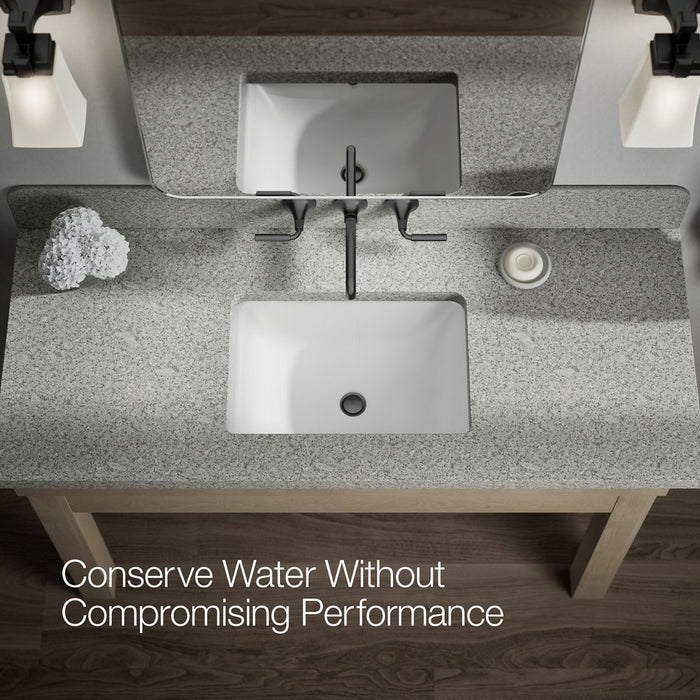 KOHLER K-T26439-4 Tone Wall-mount bathroom sink faucet trim, 1.2 gpm, matte black - view 5