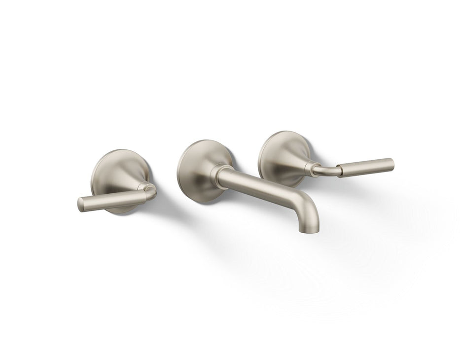 KOHLER K-T26439-4 Tone Wall-mount bathroom sink faucet trim, 1.2 gpm, vibrant brushed nickel