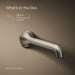 KOHLER K-T27011-ND Occasion Wall-mount bathroom sink faucet spout with Straight design, 1.2 gpm, vibrant brushed nickel -...